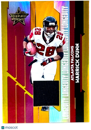 2006 Leaf Rookies & Stars #7 Longevity Materials (242/250) Warrick Dunn CFB HOF