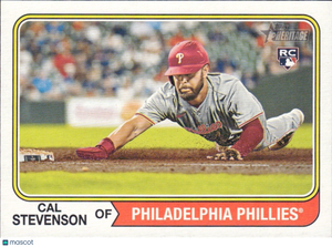 2023 Topps Heritage High Number - #508 Cal Stevenson (RC) ROOKIE