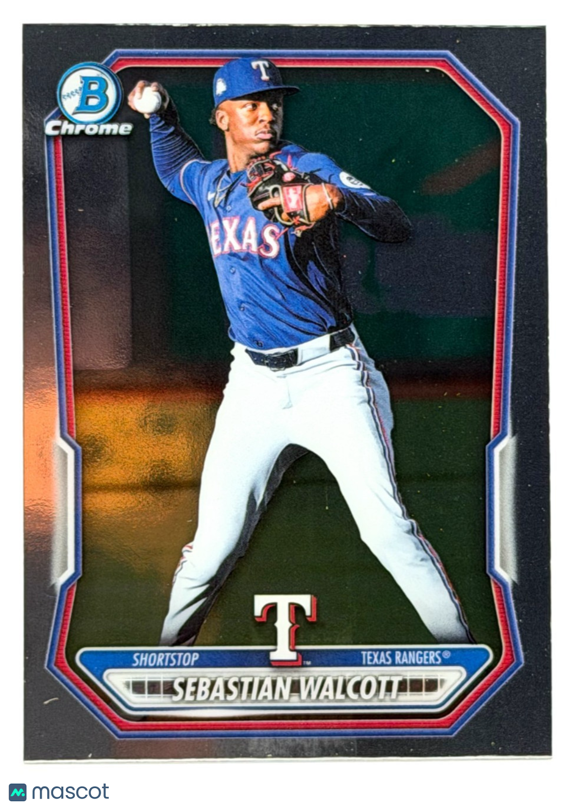 ⚾️ 2026 Bowman Chrome #BCP-58 Sebastian Walcott - Rangers