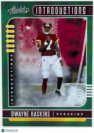 2019 Panini Absolute #9 Introductions Green (11/25) Dwayne Haskins (RC) Rookie