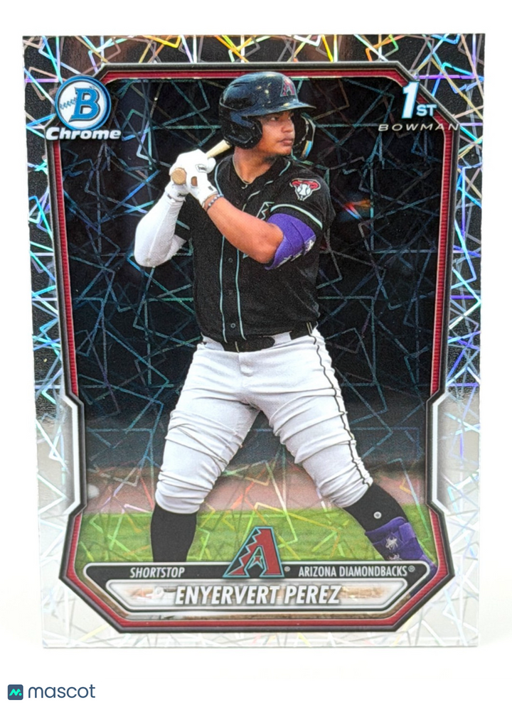 2026 Bowman Enyervert Perez #BCP-71 Laser Refractor Parallel - 1st Bowman DBacks