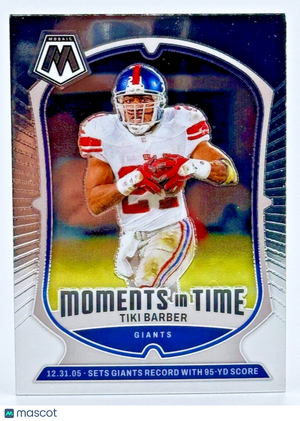 🏈 2024 Panini Mosaic #4 MOMENTS IN TIME - TIKI BARBER - Giants  🏈