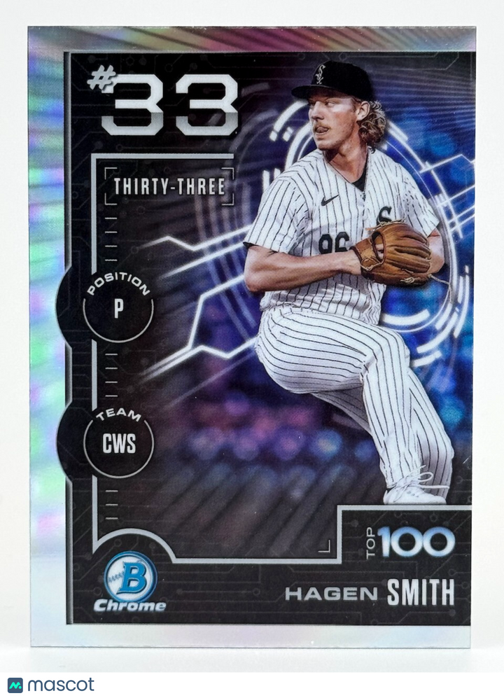⚾️ 2025 Bowman #BTP-33 Bowman Top Prospects - Hagen Smith - White Sox