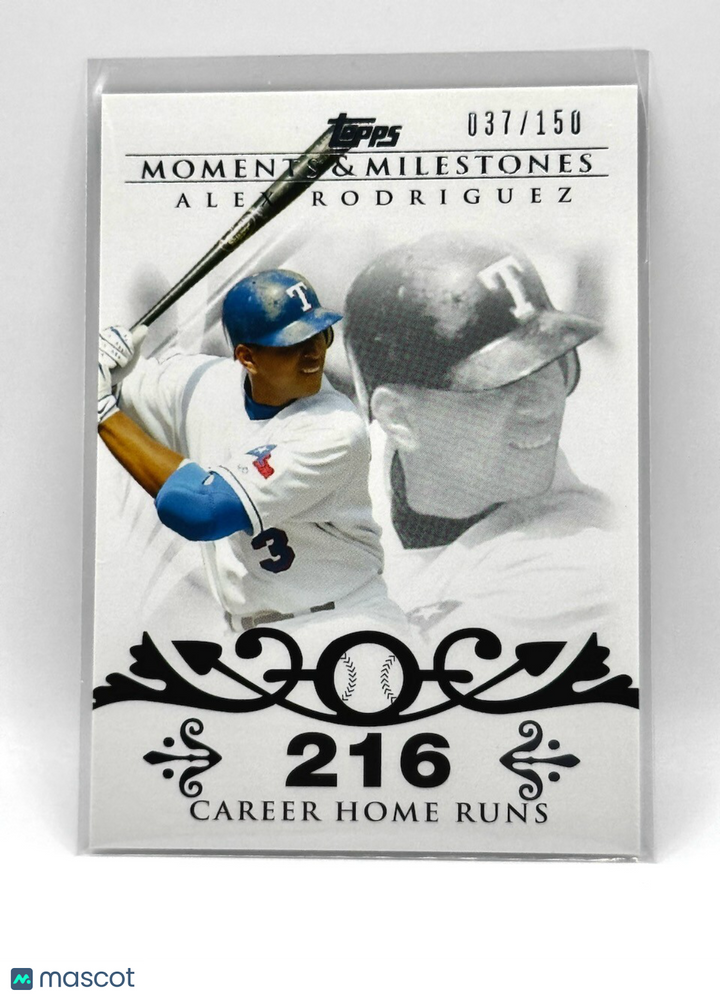 2008 TOPPS MOMENTS & MILESTONES 500 CAREER HOME RUNS #1-259 ALEX RODRIGUEZ /150