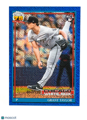 2026 Topps #91C-28 Silver Pack BLUE Mojo (87/150) Grant Taylor RC Rookie