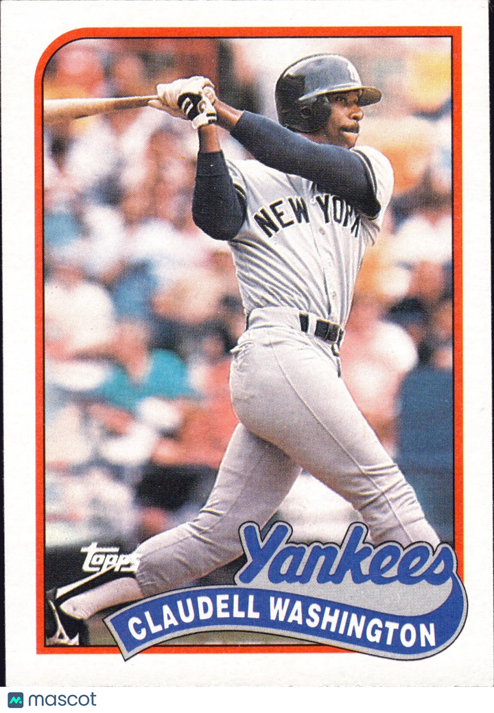 1989 Topps - #185 Claudell Washington