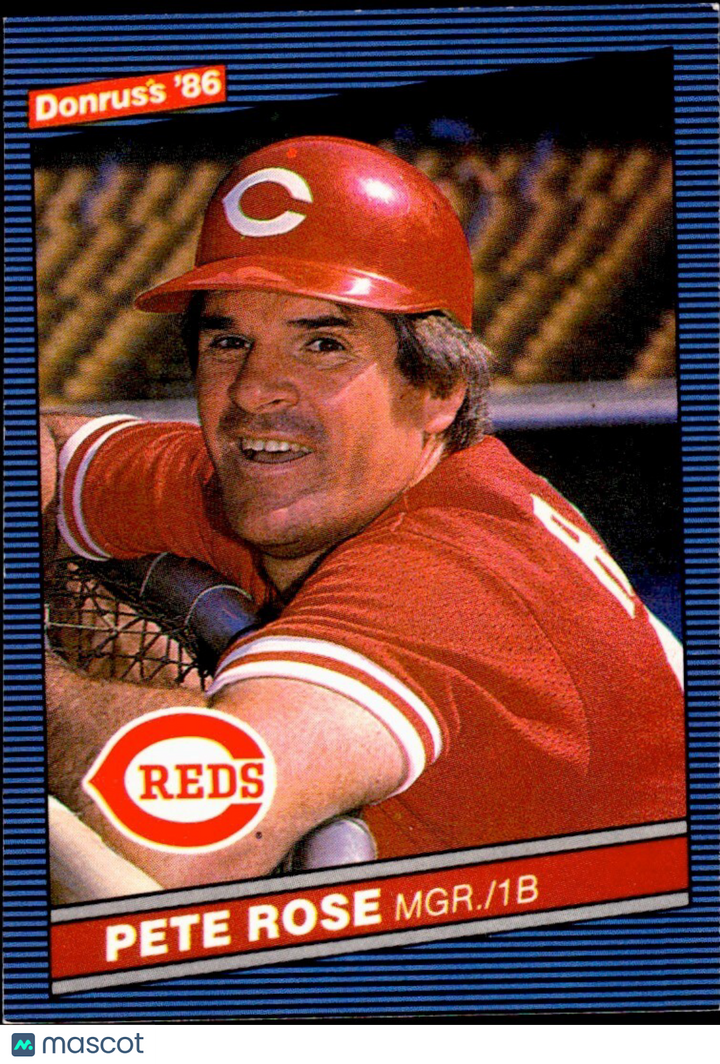 ⚾️ 1986 Donruss - #62 Pete Rose -SET BREAK - NM - Centered