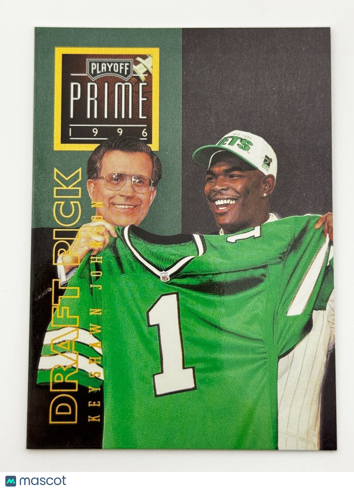 1996 Playoff Prime Draft Pick - Keyshawn Johnson #166 (RC) Rookie - SEE PHOTOS