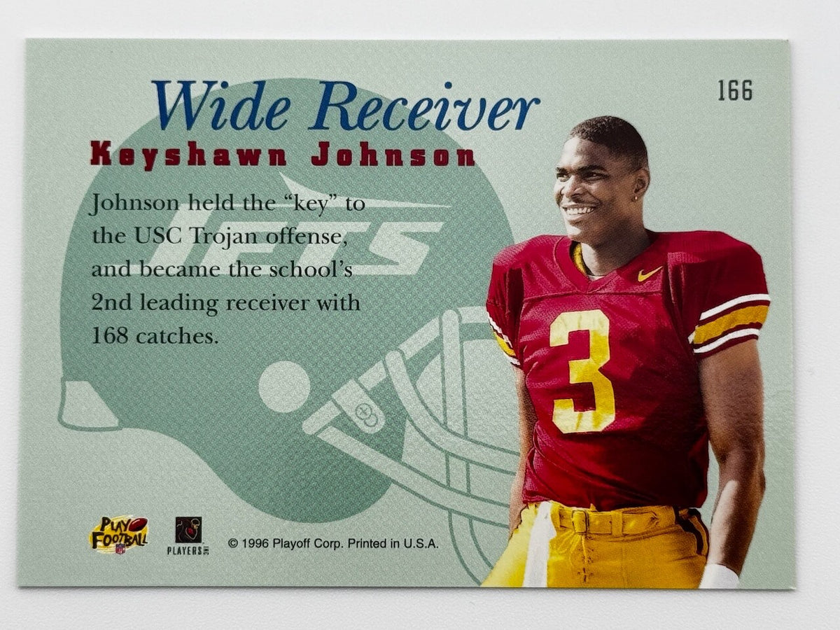 1996 Playoff Prime Draft Pick - Keyshawn Johnson #166 (RC) Rookie - SEE PHOTOS