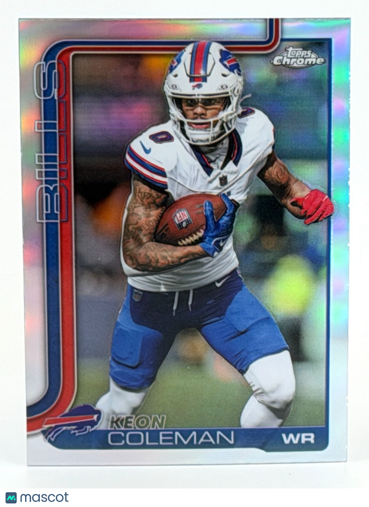 🏈 2025 Topps Chrome Football #30 Keon Coleman - Bills - REFRACTOR