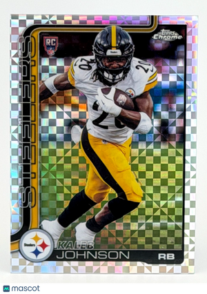 🏈 2025 Topps Chrome Football #323 Kaleb Johnson - X-Fractor