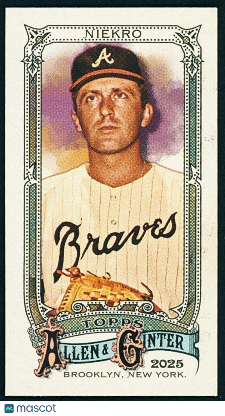 2025 Topps Allen & Ginter #312 Phil Niekro (HOF) Mini Parallel