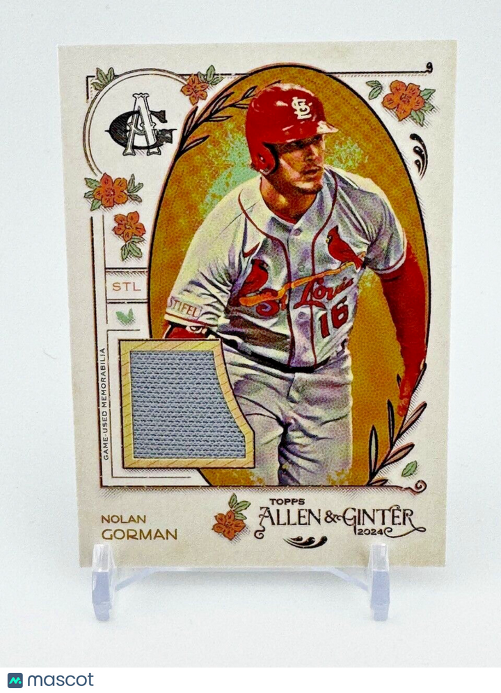 2024 Topps Allen & Ginter Game Used Memorabilia #AGR-NG - NOLAN GORMAN (MEM)