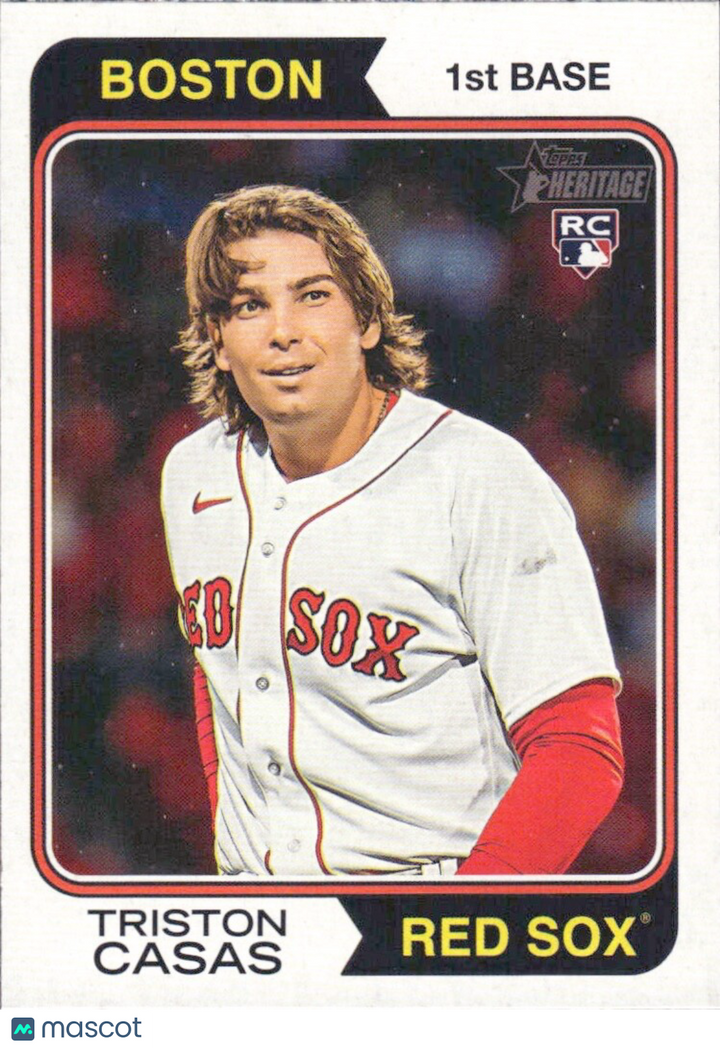 2023 Topps Heritage High Number - #587 Triston Casas (RC) ROOKIE
