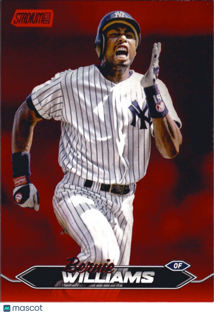 2024 Topps Stadium Club - Red Foil #196 Bernie Williams