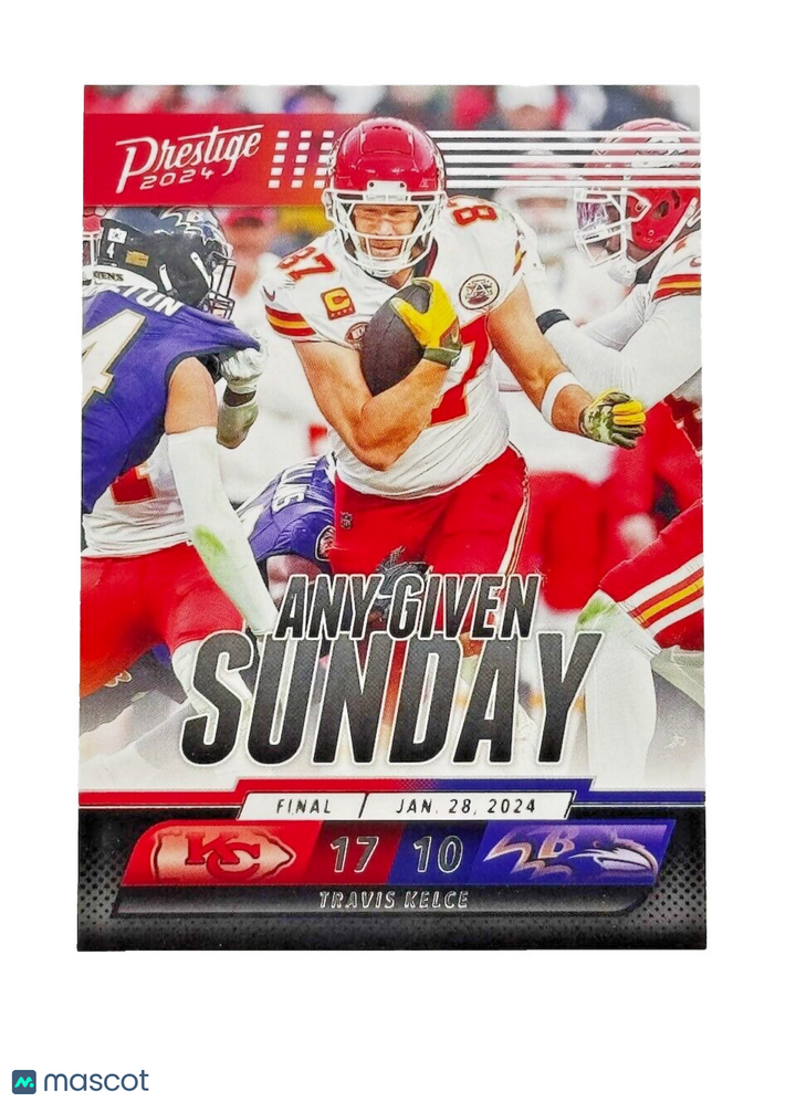2024 Panini Prestige Any Given Sunday - Travis Kelce #AGS-TKE - Chiefs vs Ravens