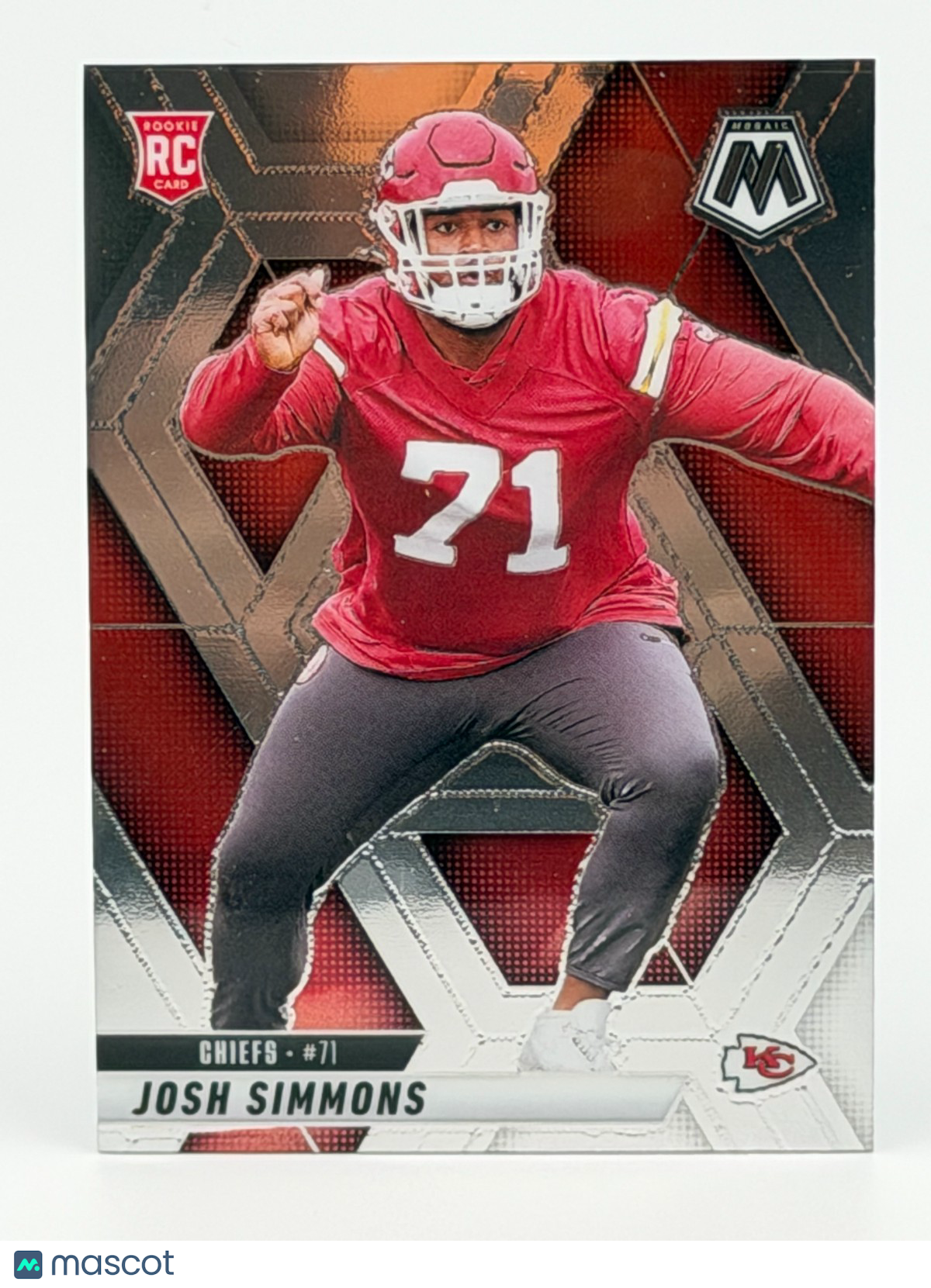 2025 Panini Mosaic #398 Josh Simmons (RC)