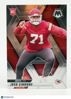 2025 Panini Mosaic #398 Josh Simmons (RC)