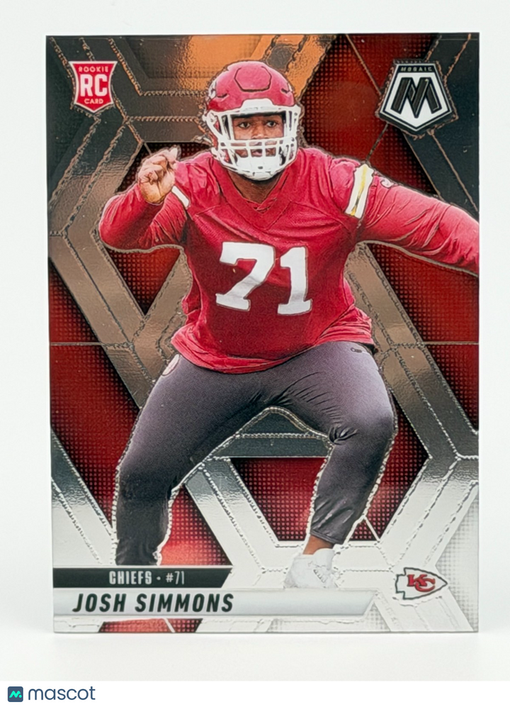 2025 Panini Mosaic #398 Josh Simmons (RC)