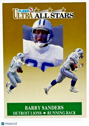 1991 Fleer Ultra All-Stars (#1/10) Barry Sanders (HOF)