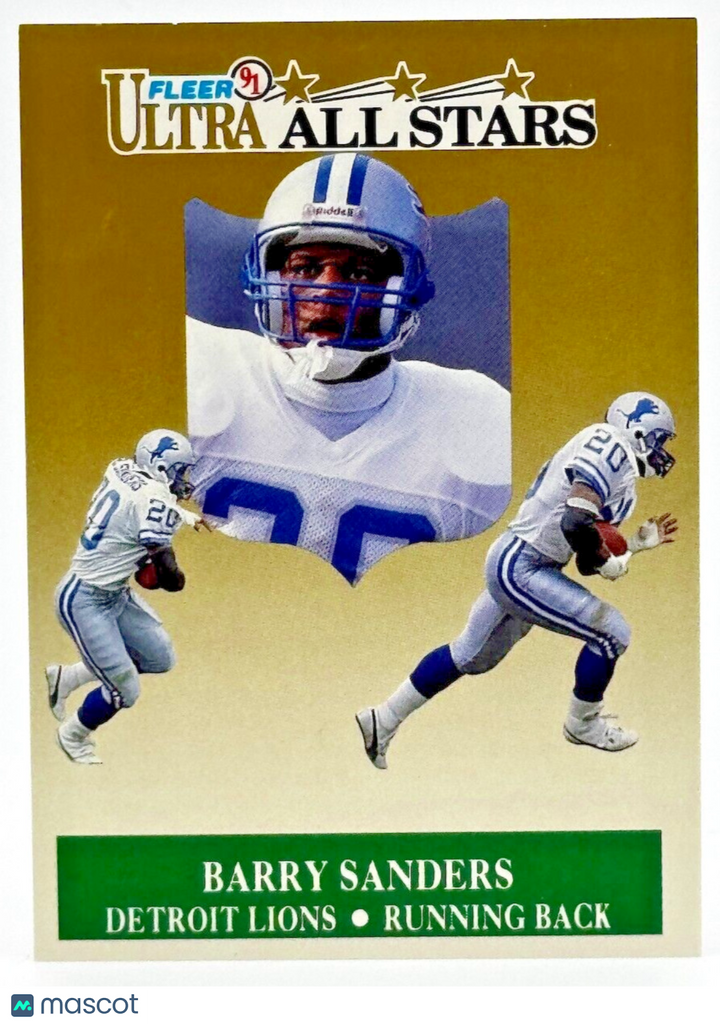 1991 Fleer Ultra All-Stars (#1/10) Barry Sanders (HOF)