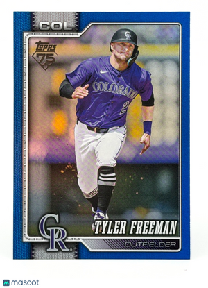 2026 Topps #199 Blue Rainbow Foil (132/150) Tyler Freeman