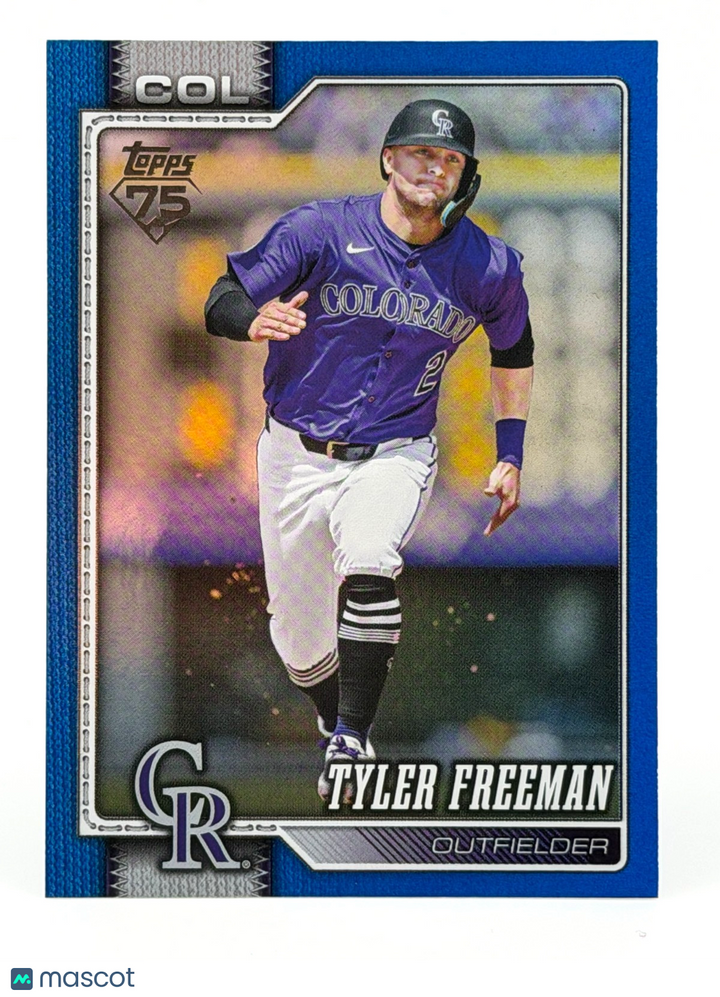 2026 Topps #199 Blue Rainbow Foil (132/150) Tyler Freeman