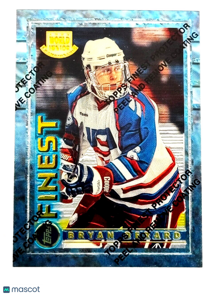 1994-95 Topps Finest Rookies #114 - Foil w/ Peel Coating - BRYAN BERARD (RC)