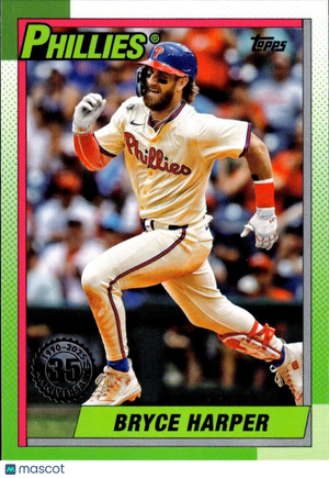 ⚾️ 2025 Topps Series 1 #T90-15 - 1990 Topps 35th Anniversary - Bryce Harper