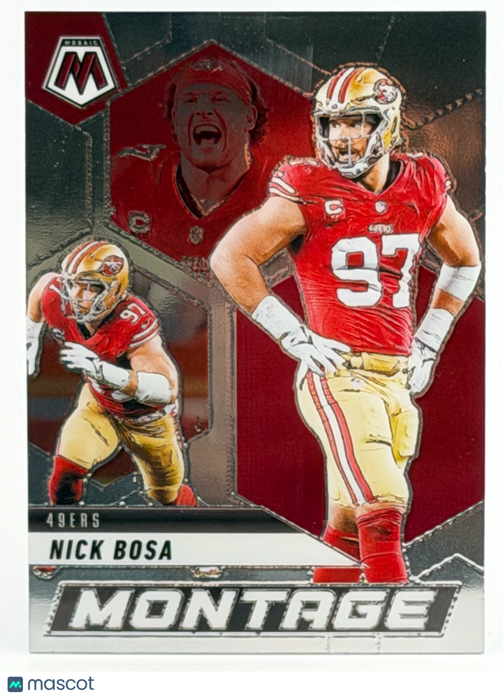 2025 Panini Mosaic #10 Montage - Nick Bosa