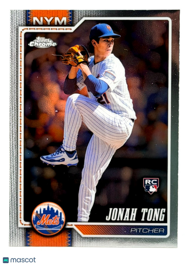 2026 Topps Chrome #269 Jonah Tong RC Rookie - Mets