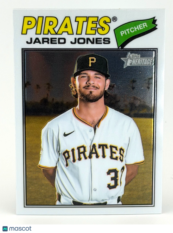 2026 Topps Heritage Chrome #141 Jared Jones - Pirates