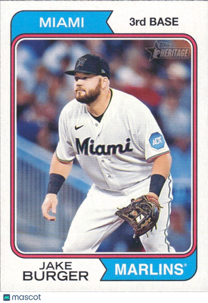 2023 Topps Heritage High Number Jake Burger #560
