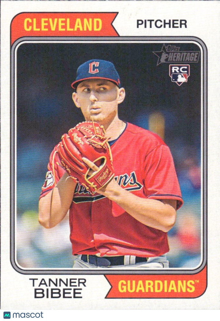 2023 Topps Heritage High Number - #686 Tanner Bibee (RC) ROOKIE