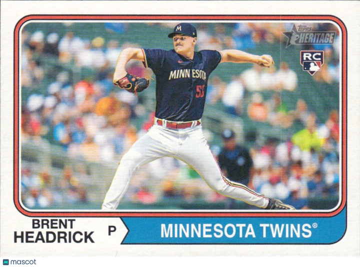 2023 Topps Heritage High Number Brent Headrick #572