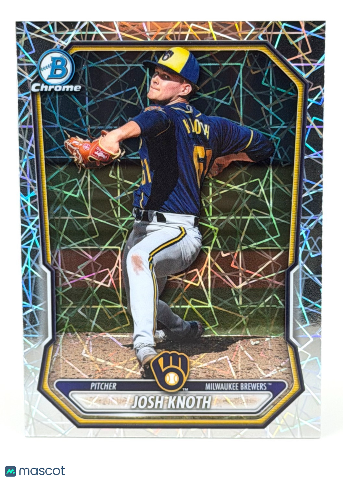 2026 Bowman Chrome #BCP-113 Josh Knoth - Laser Refractor - Brewers