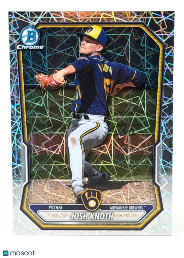 2026 Bowman Chrome #BCP-113 Josh Knoth - Laser Refractor - Brewers