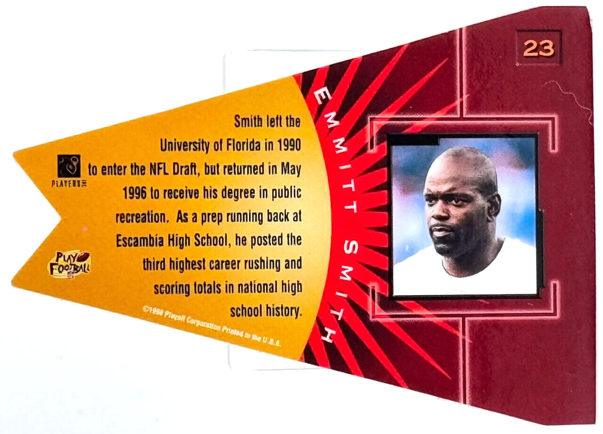 1998 Playoff Contenders - Pennants Purple #23 Emmitt Smith (HOF)
