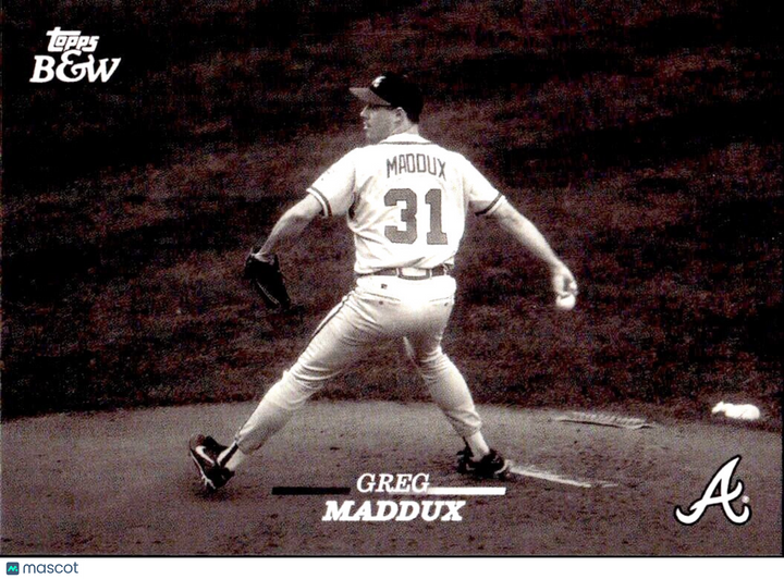 ⚾️ 2024 Topps Black & White Baseball #41 GREG MADDUX (HOF) - Braves
