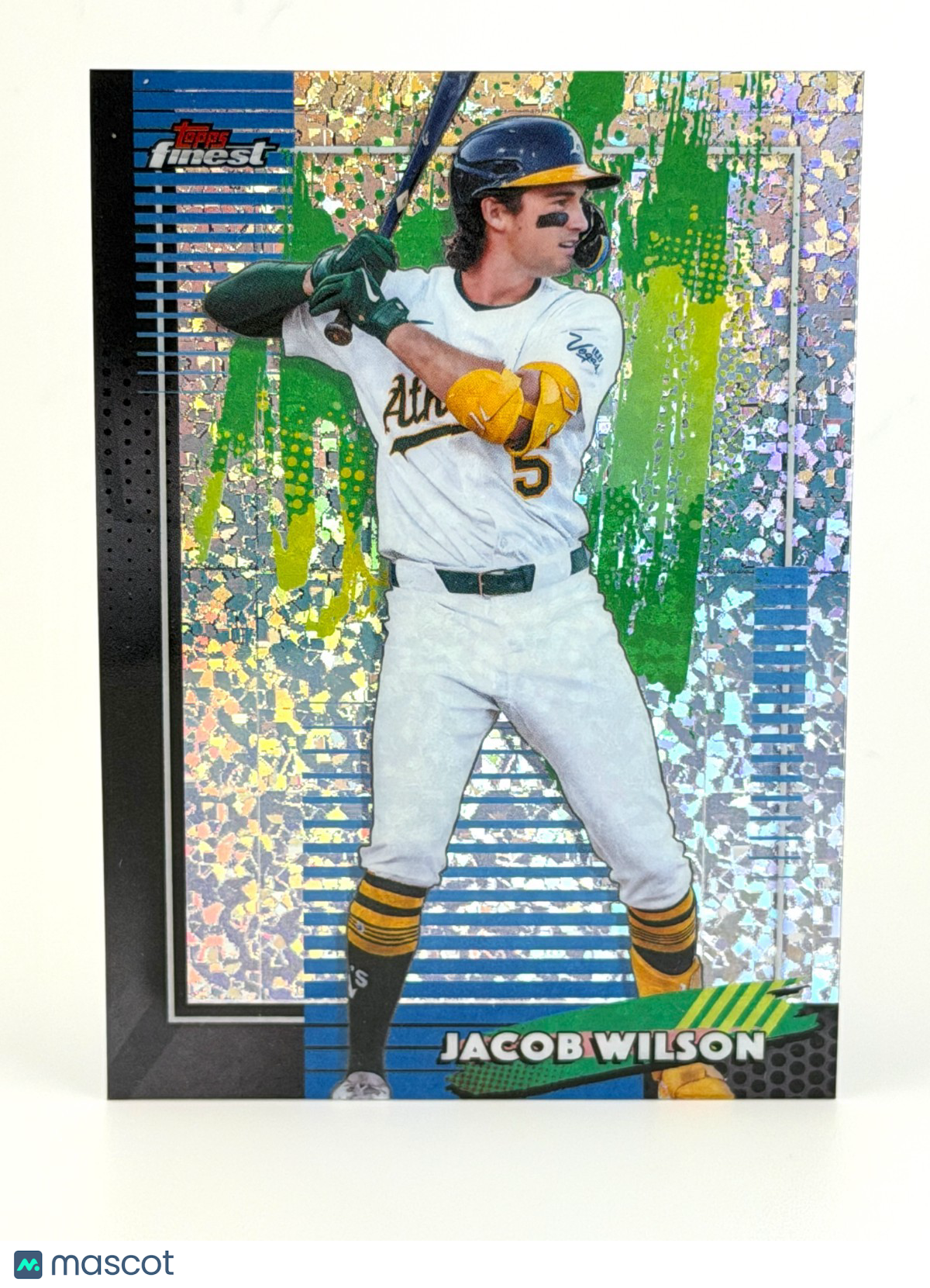 2026 Topps Finest #2 Mini Diamond Parallel - Jacob Wilson - A's