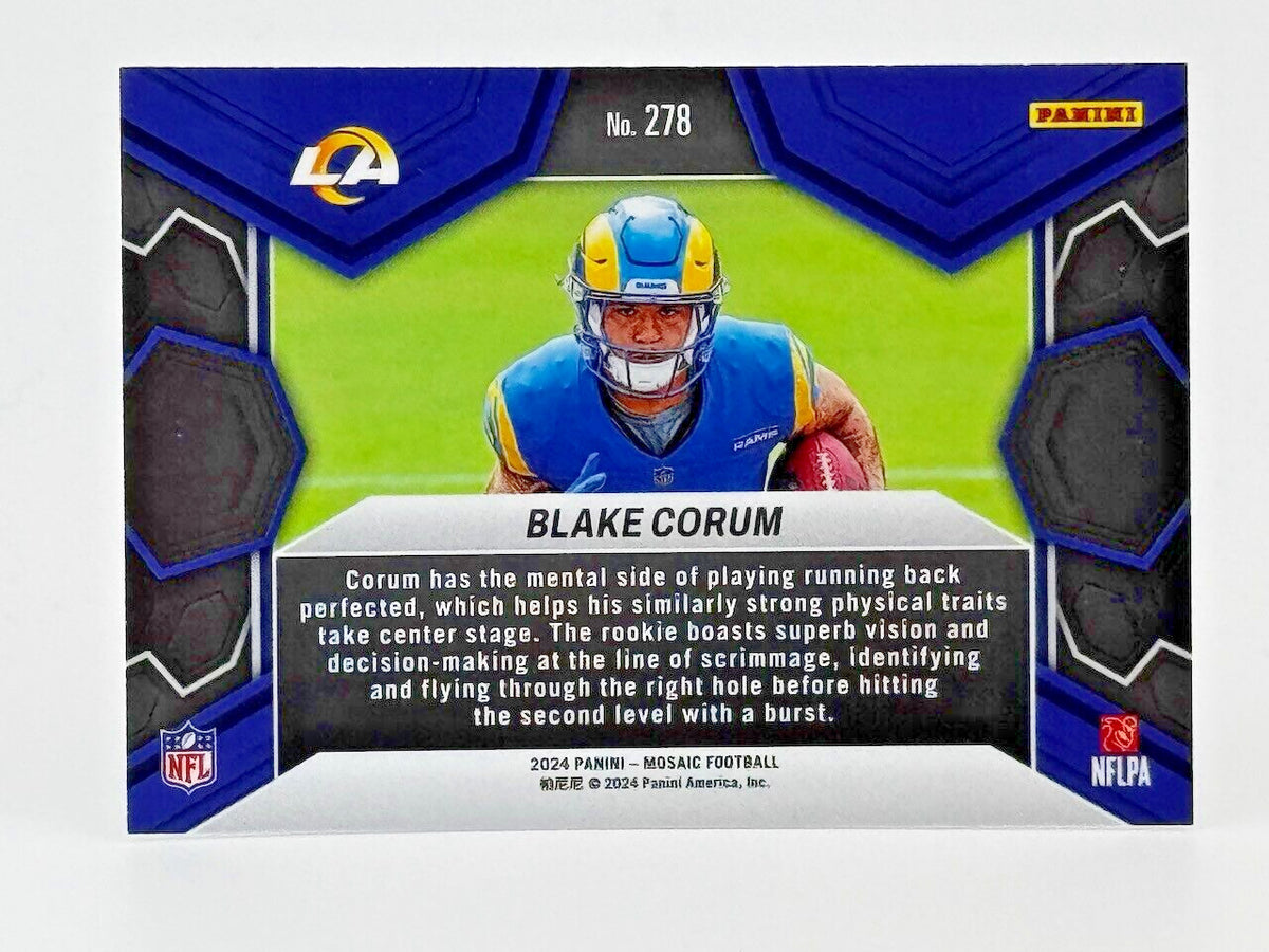 2024 Panini Mosaic #278 ROOKIE DEBUT - Blake Corum - Rams