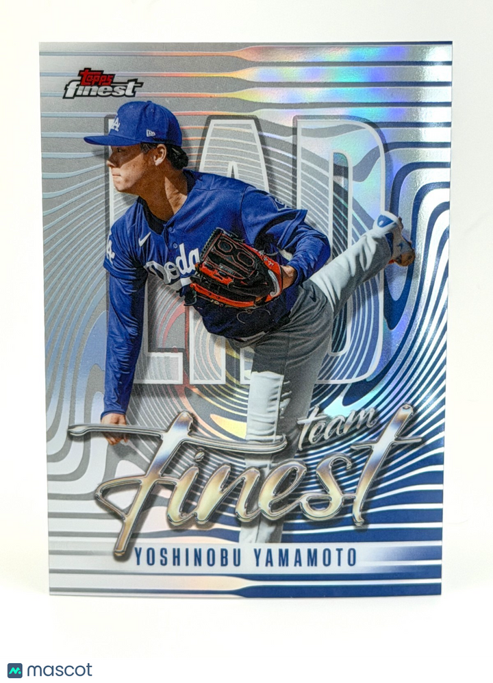 2026 Topps Finest #TF-3 Teams Finest REFRACTOR - Yoshinobu Yamamoto - Dodgers