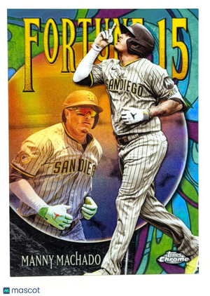 2025 Topps Chrome Update #F15-4 Fortune 15 Insert - Manny Machado