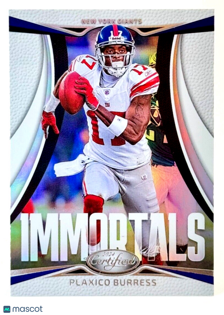 🏈 2024 Panini Certified #16 IMMORTALS - Plaxico Burress - Giants 🏈