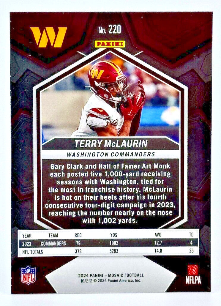 2024 Panini Mosaic #220 Terry McLaurin - Commanders