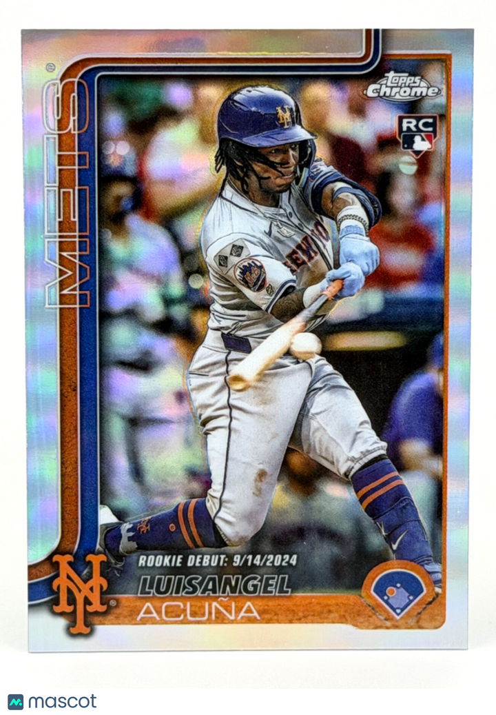 2025 Topps Chrome Update #USC53 Refractor - Luis Angel Acuna (RC) Rookie Debut