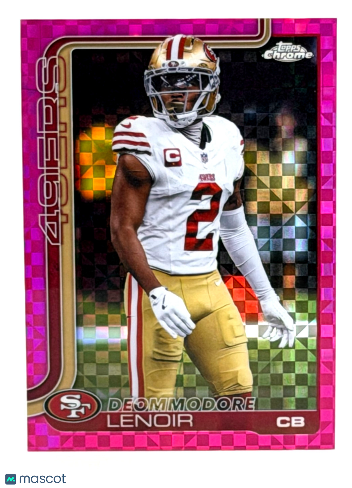 🏈 2025 Topps Chrome Football #269 Deommodore Lenoir Hot Pink X-Fractor