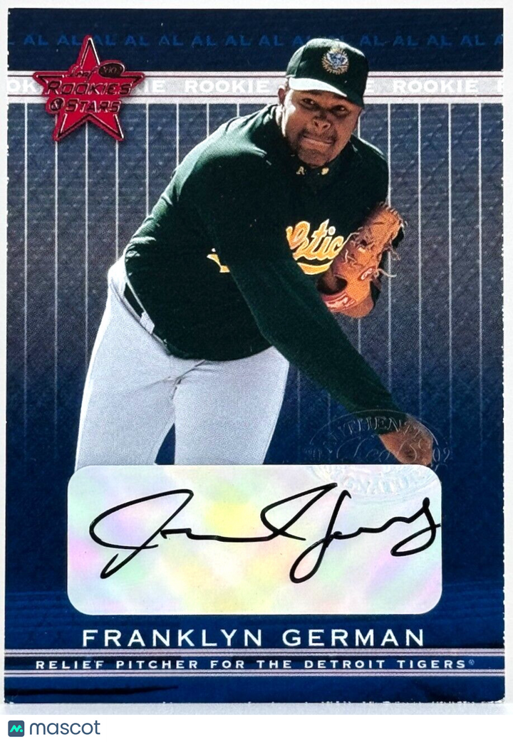 2002 Leaf Rookies & Stars Autographs - #309 Franklyn German (RC)