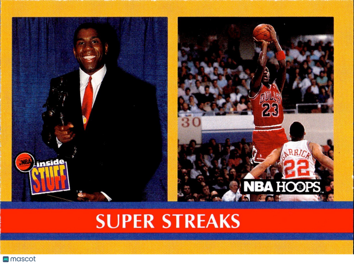🏀 1990 NBA #385 Behind The Scenes Super Streaks - Michael Jordan, Magic Johnson