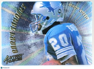 1994 Action Packed Warp Speed 3D Card #WS2 - Barry Sanders (HOF)